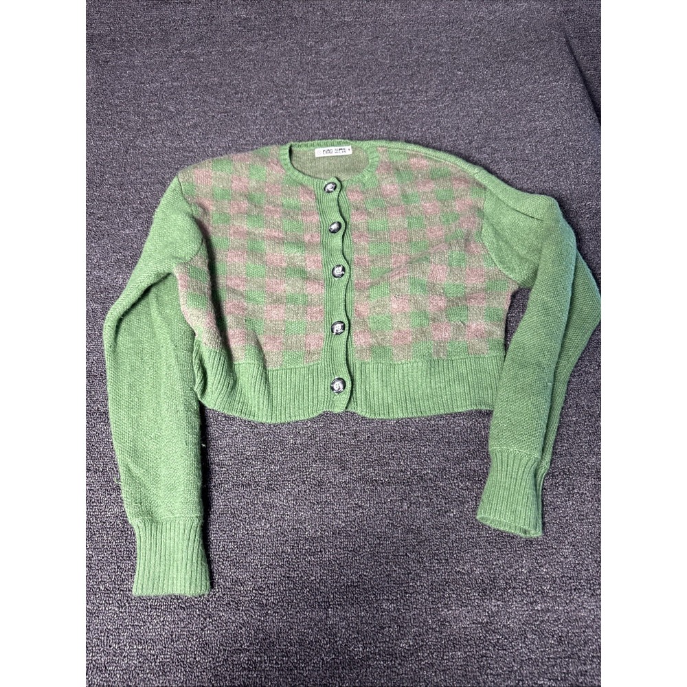 Ciao lucia Small Green Button Up Sweater #1171